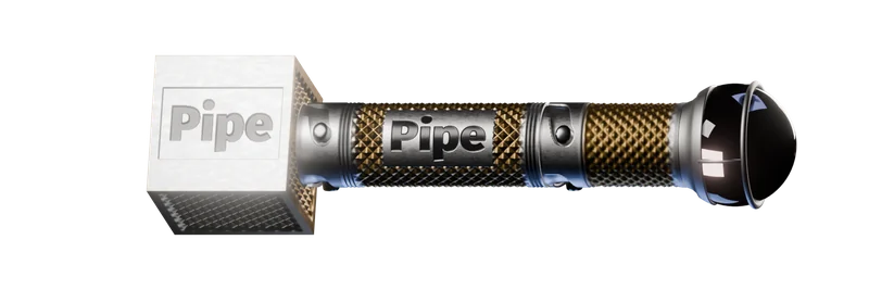 The circuit: cube, pipe, and bulb assembled